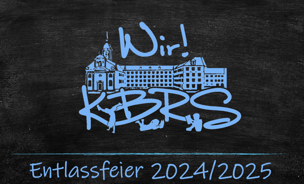 Logo der Schule und Titel "Entlassfeier 2024/2025